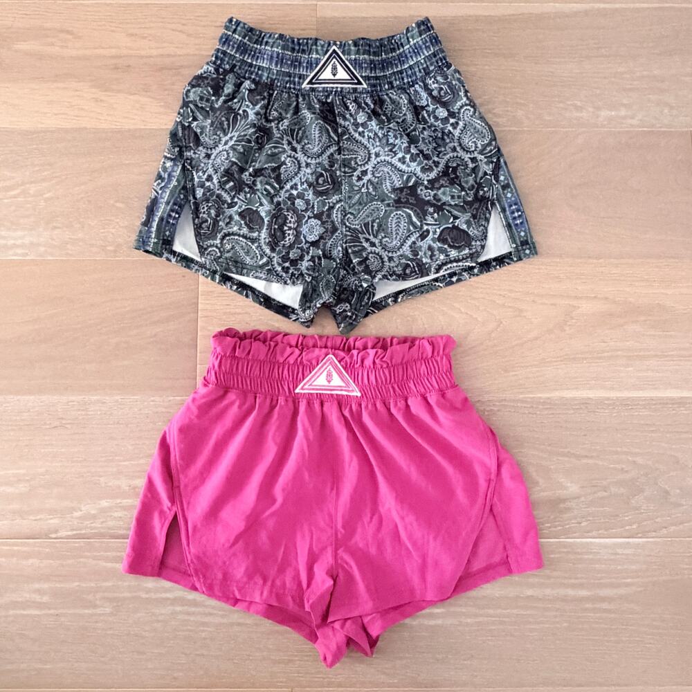 Free People FP Movement Next Round (2) Shorts High-Rise Relaxed XS
